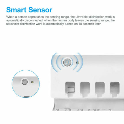 Toothbrush Holder Sensor UV Sanitizer Automatic Toothpaste Dispenser Squeezer