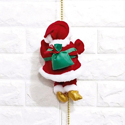 4PCS Electric Christmas Santa Claus Musical Climbing Rope Xmas Party Decor