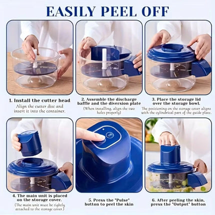 Electric Grape Peeling Machine Automatic Garlic Peeler Fruit Skin Remover Tools