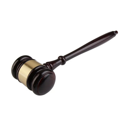 Wooden Handcrafted Hammer Wood Gavel Sound Block for Lawyer Judge Auction Sale