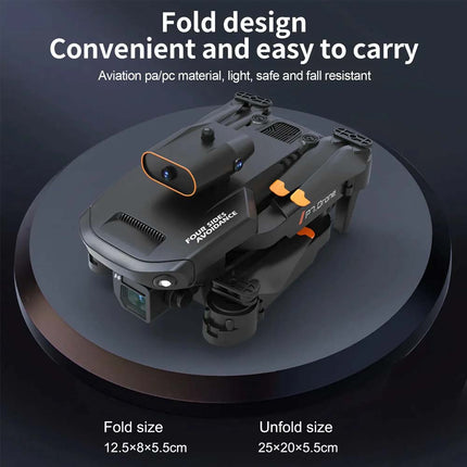 8K Camera Drone with 3 Batteries 5G WiFi FPV Foldable RC Quadcopter Brushless