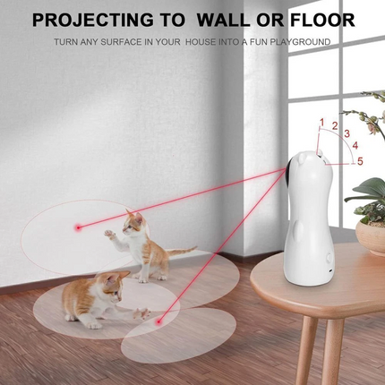 Automatic Laser Cat Toy Interactive Smart Kitten Laser Toy for Indoor Cats Dogs