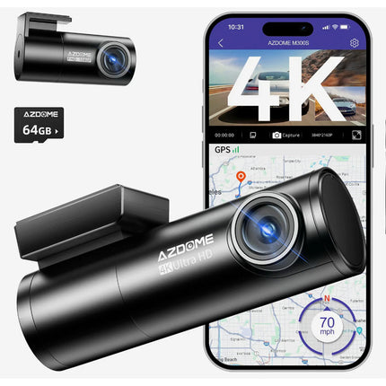 4K+1080P Dual Dash Cam 5G WiFi  Front+Rear Parking Mode