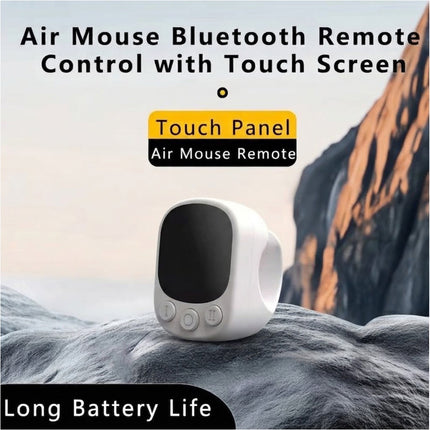 Auto Screen Clicker Bluetooth Ring Remote Wearable Controller Video Scrolling White