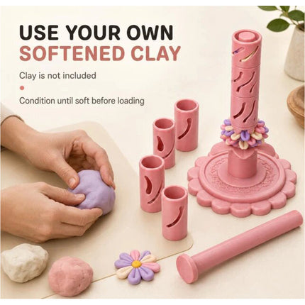 3D Printed Modular Clay Bloom Maker Clay Bloom Shaping Sleeves Gift Making