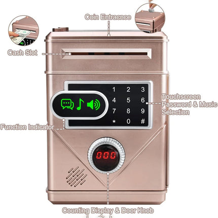 Automatic Electronic Piggy Bank Password ATM Money Box Cash Coin Saving Box Gift