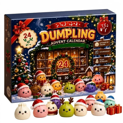 2026 Christmas Squishies Advent Calendar, 24 Days Dumpling Toys Countdown Gift