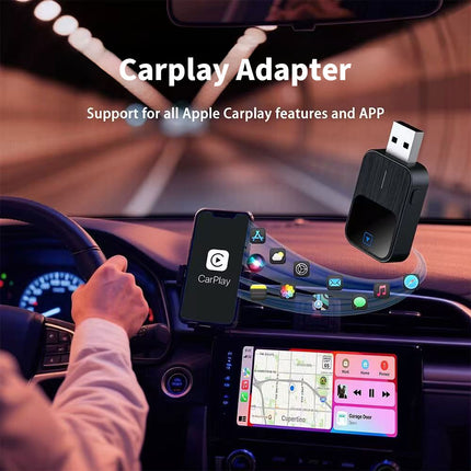 Wireless Carplay Adapter Android Auto USB Car Dongle 2 in 1 Mini Auto Navigation