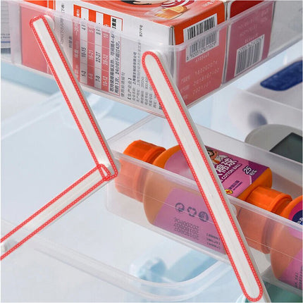 3Layer White Portable First Aid Kit Emergency Medical Storage Box Medicine Organizer