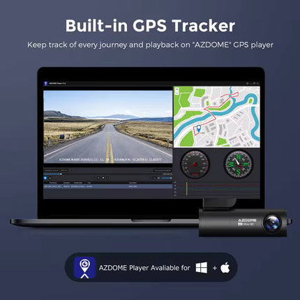 4K+1080P Dual Dash Cam 5G WiFi  Front+Rear Parking Mode