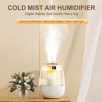 Cool Mist Air Humidifier 2.2L for Bedroom Home Office  Room Air Purifier