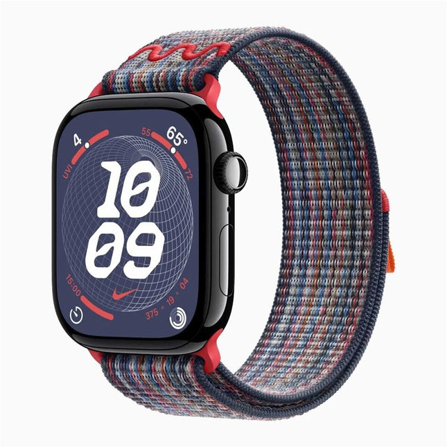 For Apple Watch Nike Sport Loop Band Nylon Strap iWatch 42mm 46mm S11 SE Ultra Heathered