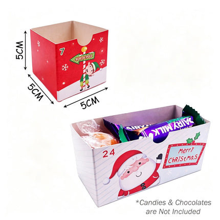 Christmas Advent Calendar Countdown DIY Making Kit Santa Elf Holiday Decor