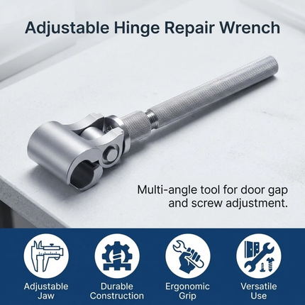 Professional Door Hinge Adjustment Tool - Universal Hinge Adjustment Wrench