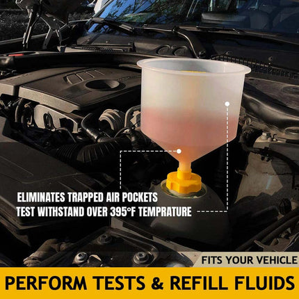 15X Car Radiator Coolant Funnel Vehicles Auto Antifreeze Bleeder Refill Tool Kit