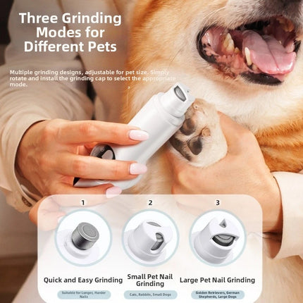 Pet Electric Clipper Waterproof Dog Nail Grinder Pet Grooming