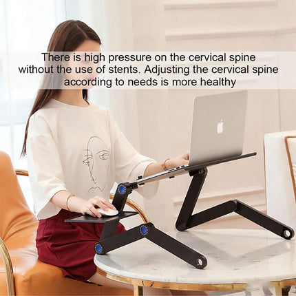 Laptop Stand / Desk-Portable Folding Aluminium Ergonomic Adjustable Height New