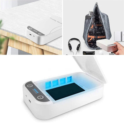 Portable Mobile Phone UV Sterilizer Sanitizer Box Disinfection Case Cleaner USB