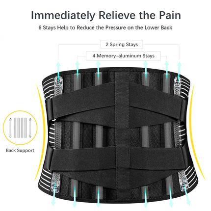 Lumbar Lower Back Support Brace Pain Relief Posture Orthosis Waist Belt Therapy