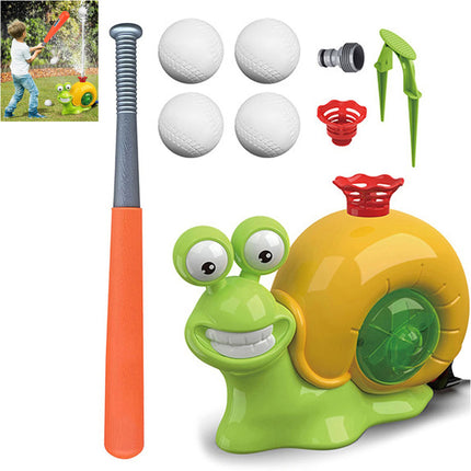 1 Set Water Sprinkler Baseball Toy Outdoor Play 2 In 1 Snail Water Game