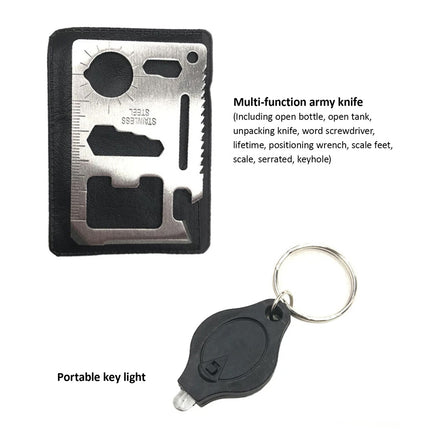 Emergency Survival Equipment Set Outdoor Sports Hiking Tactical Camping Tool Kit