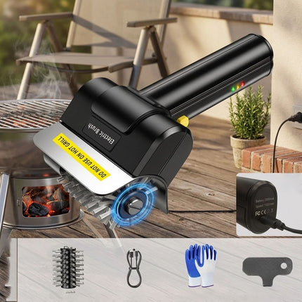 Electric Grill Brush Stainless Steel High Speed Roller Grill Cleaner Brush BBQ