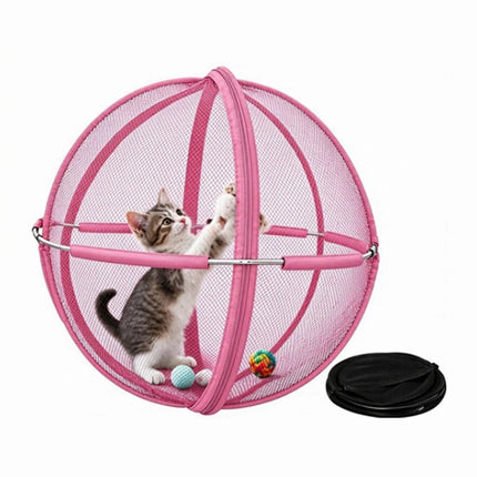 Rolling Cat Hamster Ball for Outside,Pop Up Catio Outdoor Cat Enclosure 27inch