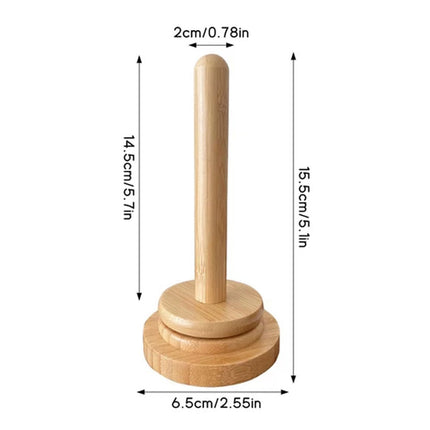 2PC Wooden Yarn Holder Rotating Yarn Storage Wool & Thread Holder for Knitting