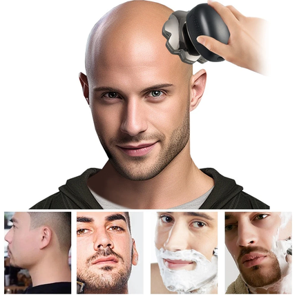 Electric Head Shaver for Bald Men 9D Razor Wet/Dry Beard Hair Trimmer Travel