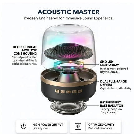 Bluetooth 5.3 Wireless Speaker Outdoor & indoor Portable Loud Stereo Speakers