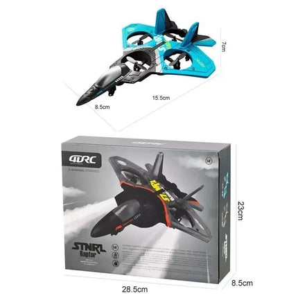 RC Airplane 2.4Ghz Remote Control Plane RC Jet Fighter Stunt Airplane Toy Gift Blue