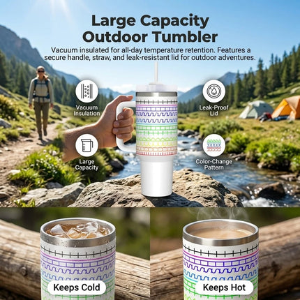 Funny Hidden Message Tumbler 40oz Insulated Cup Sarcastic Office Gift