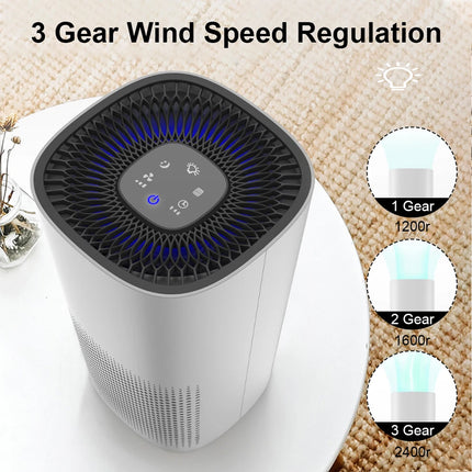 Premium Home Air Purifier for Large Rooms Smoke  Pet Odors
