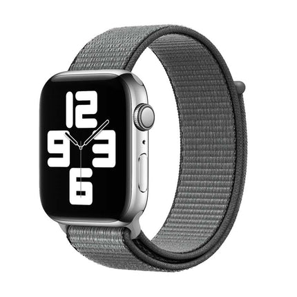 Nylon Woven Sport Loop Band For Apple Watch Grey