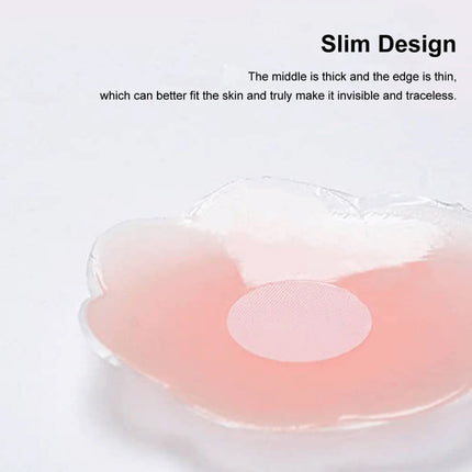 5 Pairs of Invisible Silicone Nipple Cover Breast Boob Bra Pad Petal Shape - Image 9