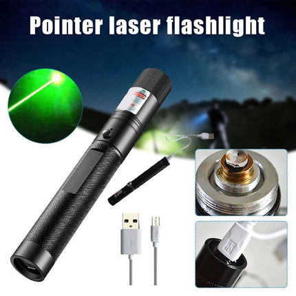990Miles Rechargeable Green Laser Pointer Pen Astronomy Lazer Star Visible Beam