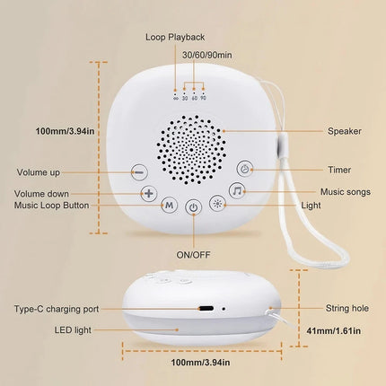 White Noise Machine Sleep Sound Therapy Relaxation For Adults Nature Sounds