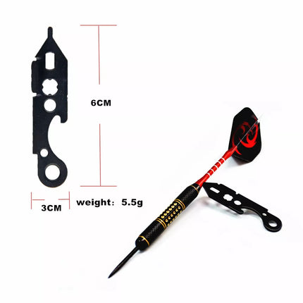 6PCS Darts Set 27g Professional Steel Tip Aluminum Shaft Dart Flights Sports