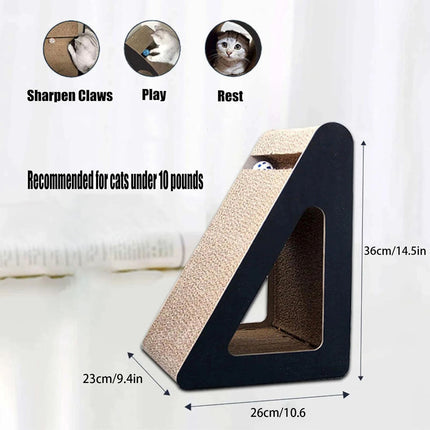 Cat Scratcher Scratching Board Corrugated Cardboard Scratch Bed Toy Pad Mat