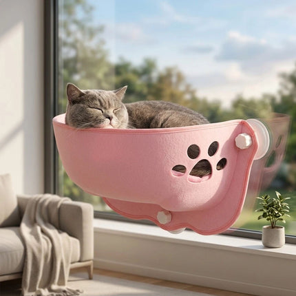 Cat Window Hammock With Strong Suction Cups Pet Kitty Hanging Sleeping Bed NEW