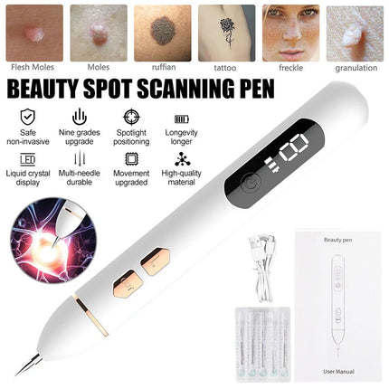 Laser Plasma Pen Mole Removal Dark Spot Remover Skin Wart Tag Remover 5x Needles