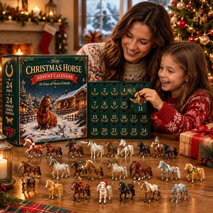 24-Horse Advent Calendar 2026 for Christmas Tree and For Home Decoration