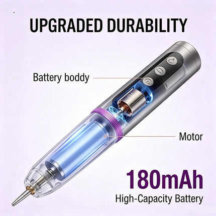2-in-1 Electric Nail Drill & Rapid UV Curing Lamp Polishing Grinder Gel Drying