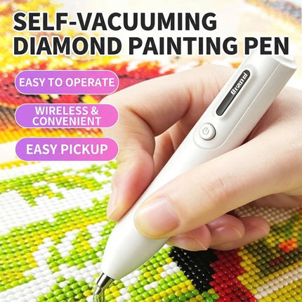Electric Diamond Painting Pen, Vacuum Diamond Art Pen no Wax Needed for Gift