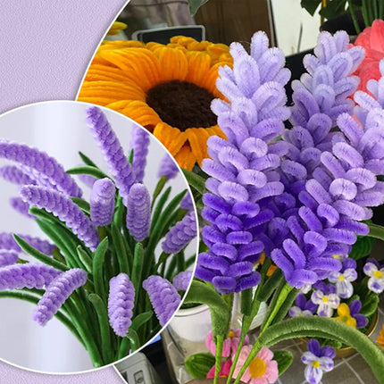 400 Pipe Cleaners Chenille Sticks Stem Assorted Plain Colours Craft 30cm C