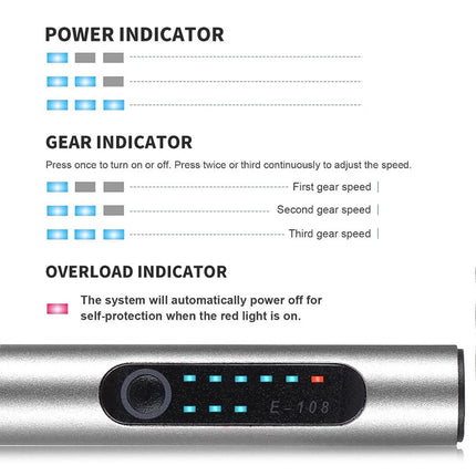 Cordless Electric Engraving Pen USB Rechargeable Micro Carving Tool with 37Pcs Accessories Set