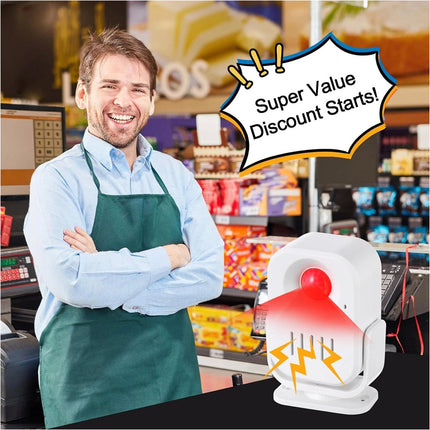 1 Pcs Infrared Motion Sensor Alarm Doorbell Door Chime Recorded Sounds Player