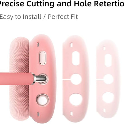 For Apple Airpods Max Headphone Case Cover Shockproof Silicone Full Protector Pink