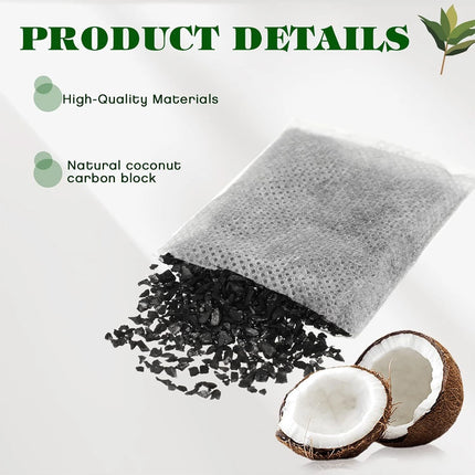 50 Pack Activated Carbon Charcoal Filter Bags Kit For Water Distiller Purifier
