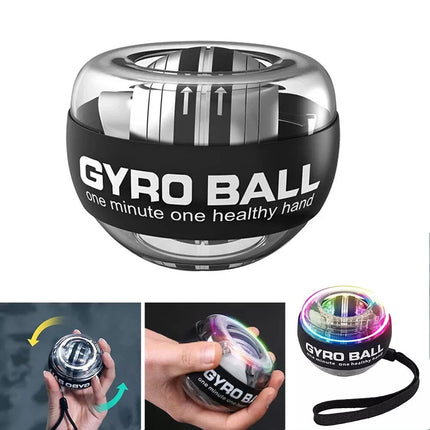 Auto Start LED Wrist Ball Gyro Arm Hand Trainer for Daily Exercise